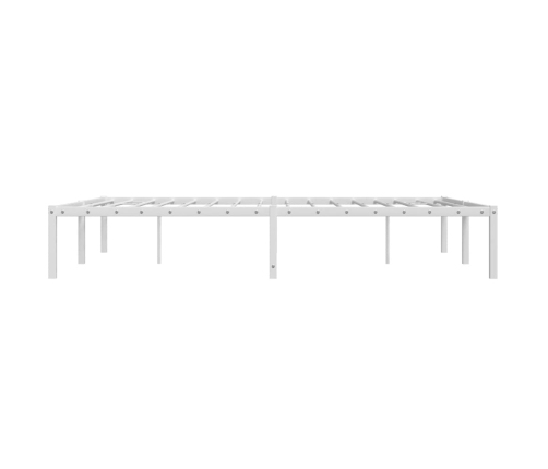 Estructura de cama sin colchón metal blanco 140x190 cm