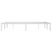 Estructura de cama sin colchón metal blanco 140x200 cm