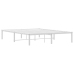 Estructura de cama sin colchón metal blanco 140x200 cm