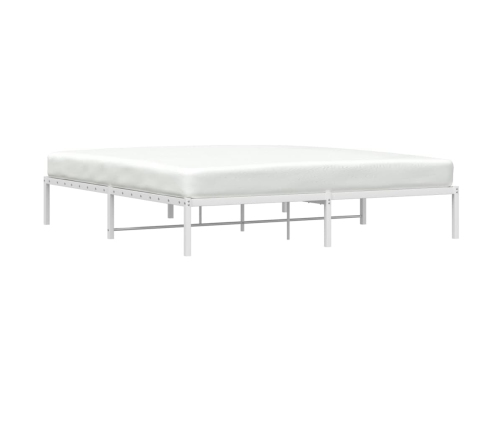 Estructura de cama sin colchón metal blanco 180x200 cm