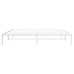 Estructura de cama de metal blanco 193x203 cm