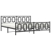 Estructura de cama cabecero y pie de cama metal negro 193x203cm