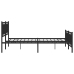 Estructura de cama cabecero y pie de cama metal negro 193x203cm