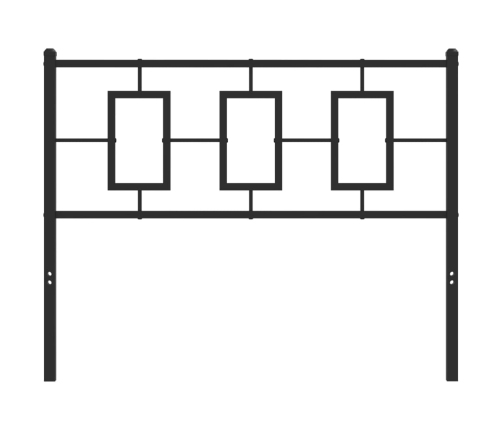 Cabecero de metal negro 107 cm