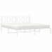 Estructura cama sin colchón con cabecero metal blanco 183x213cm