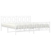 Estructura cama metal con cabecero y pie cama blanco 193x203 cm