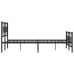 Estructura de cama cabecero y pie de cama metal negro 183x213cm