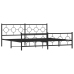 Estructura cama sin colchón con estribo metal negro 193x203 cm