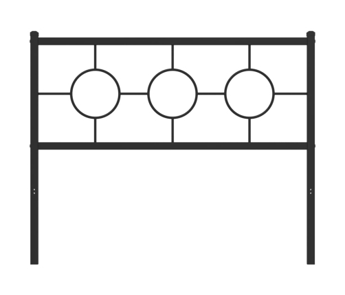 Cabecero de metal negro 107 cm