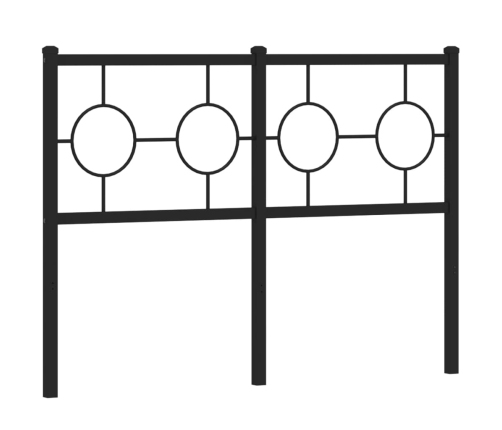 Cabecero de metal negro 120 cm