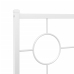 Estructura cama sin colchón con cabecero metal blanco 140x190cm