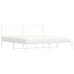 Estructura cama sin colchón con cabecero metal blanco 183x213cm