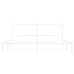 Estructura cama sin colchón con cabecero metal blanco 183x213cm