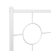 Estructura cama sin colchón con cabecero metal blanco 183x213cm