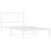 Estructura cama sin colchón con estribo metal blanco 107x203 cm
