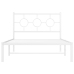 Estructura cama sin colchón con estribo metal blanco 107x203 cm