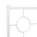 Estructura cama sin colchón con estribo metal blanco 107x203 cm