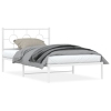 Estructura cama sin colchón con estribo metal blanco 107x203 cm