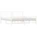 Estructura cama sin colchón con estribo metal blanco 183x213 cm