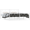 Estructura cama sin colchón con estribo metal blanco 183x213 cm