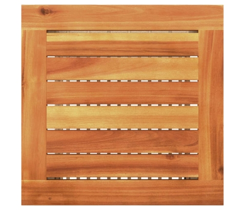 Mesita y sillas con cojines 3 pzas ratán PE madera acacia beige
