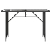 Set comedor de jardín 2 pzas con cojines ratán sintético negro