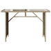 Set comedor de jardín 2 pzas con cojines ratán sintético beige