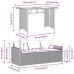 Set comedor de jardín 2 pzas con cojines ratán sintético beige