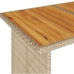 Set comedor de jardín 2 pzas con cojines ratán sintético beige