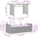 Set comedor de jardín 2 pzas con cojines ratán sintético beige