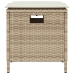Set comedor de jardín 5 pzas con cojines ratán sintético beige