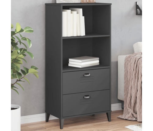 Librería VIKEN madera de ingeniería gris antracita 60x35x123 cm