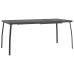 Juego de comedor de jardín 7 pzas malla metálica gris antracita