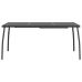 Juego de comedor de jardín 7 pzas malla metálica gris antracita