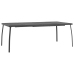 Juego de comedor de jardín 9 pzas malla metálica gris antracita