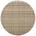 Sillas y mesita de jardín 3 piezas ratán sintético cojín beige