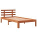 Estructura de cama sin colchón madera maciza marrón 75x190 cm