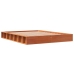 Cama sin colchón madera maciza de pino marrón cera 120x200 cm