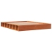 Cama sin colchón madera maciza de pino marrón cera 120x200 cm