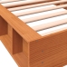 Estructura de cama sin colchón madera de pino marrón 90x200 cm