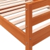 Estructura de cama sin colchón madera de pino marrón 90x200 cm