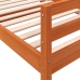 Cama sin colchón madera maciza pino marrón cera 80x200 cm