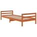 Estructura de cama sin colchón madera maciza marrón 90x190 cm