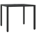 Set de muebles jardín 5 pzas con cojines ratán sintético negro