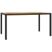 Set de muebles jardín 5 pzas con cojines ratán sintético negro