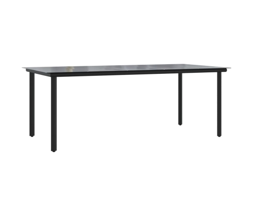 Set comedor para jardín 9 pzas y cojines ratán sintético marrón