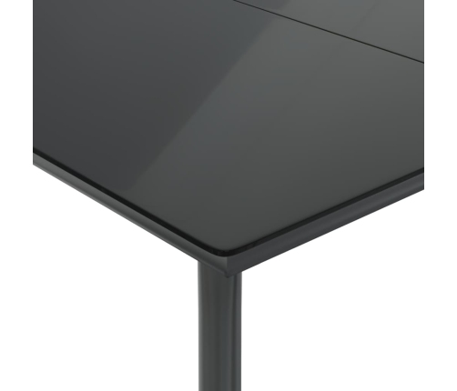 Set comedor de jardín 3 pzas cojines ratán sintético gris claro