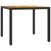 Set de muebles jardín 5 pzas con cojines ratán sintético negro
