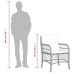 Set comedor de jardín 7 pzas con cojines ratán sintético beige