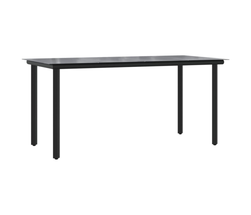 Set comedor de jardín 7 pzas con cojines ratán sintético beige